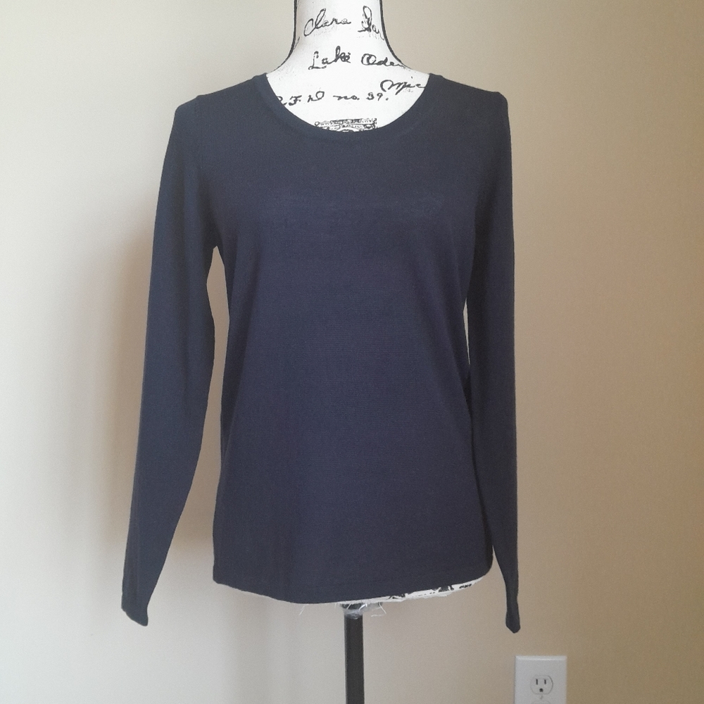 Tommy Hilfiger luxury wool sweater blue lightweight women's S